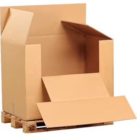 Lot de 120 Caisse carton américaine double cannelure 118 x 78 x 107 cm eurotainer 1m3