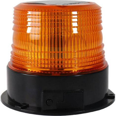 Gyrophare LED Sans Fil Rechargeable 12V-24V orange lumière stroboscopique feux clignotant magnetique d'urgence signalement lumières pour voiture auto véhicule tracteur SUV
