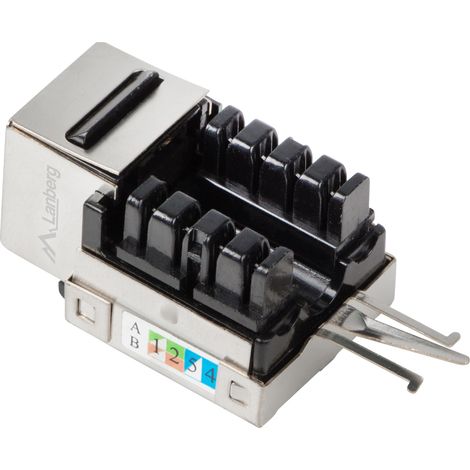 Lanberg - Lanberg KSF6-1090 90° FTP Cat 6 LSA RJ45 Keystone Module