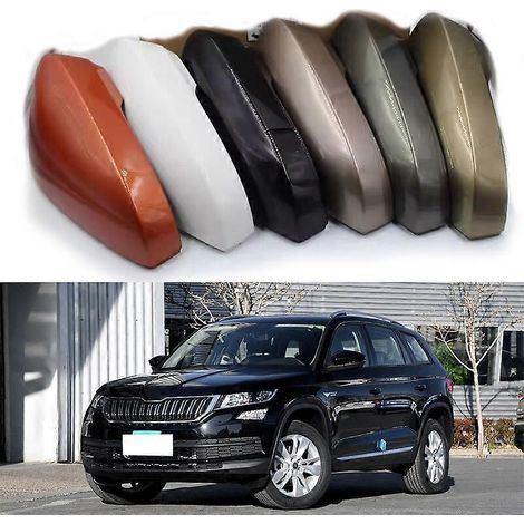 Passend für Skoda Kodi Kodiac (Baujahre 2017–2023): Außenspiegelgehäuse mit Blinker, Farbe: Quicksand Gold, links, passend für Skoda Karoq