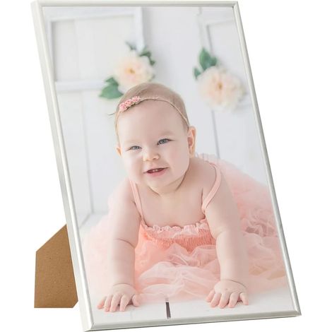 Collage de cadres photo 5 pcs de mur table Argenté 70x90 cm MDF CFW701168 (1/5)