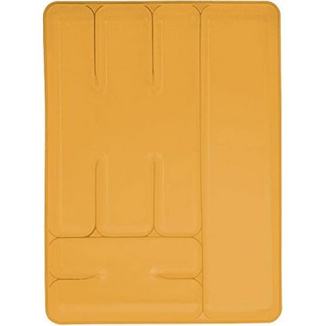 Excelsa Portaposate Rainbow 6 Scomparti, Polipropilene, Arancione