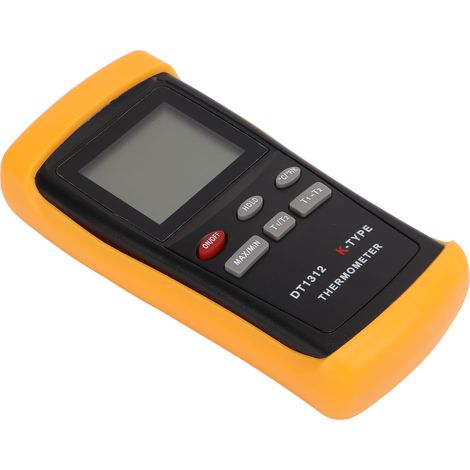 Hochpräzises, multifunktionales, energiesparendes 2-Kanal-Industrie-Digitalthermometer (1/5)