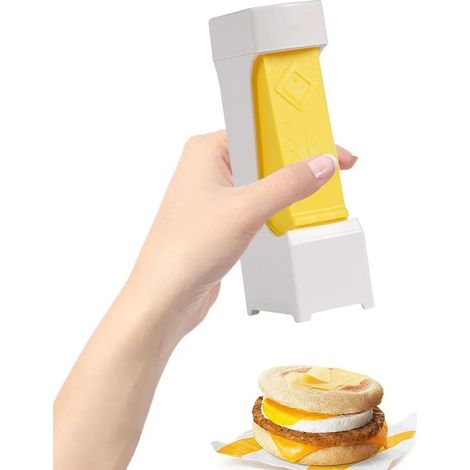 Taglia burro per burro freddo, taglia burro a un clic per panetto, taglia burro e formaggio portatile per pane, torte, biscotti e colazione (1/5)