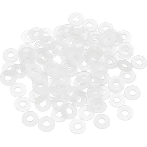 155Pcs Entretoise Plastique M3 Rondelle 3mm ID 7mm OD 1mm Épais (1/5)