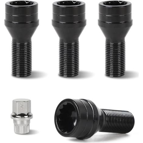 4 x Boulon Antivol Roue Voiture M14 × 1,25 avec Écrou Sécurité (1/5)