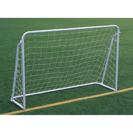 Porta da Calcio 180x60x122 cm in Metallo Deluxe Bianca (1/2)