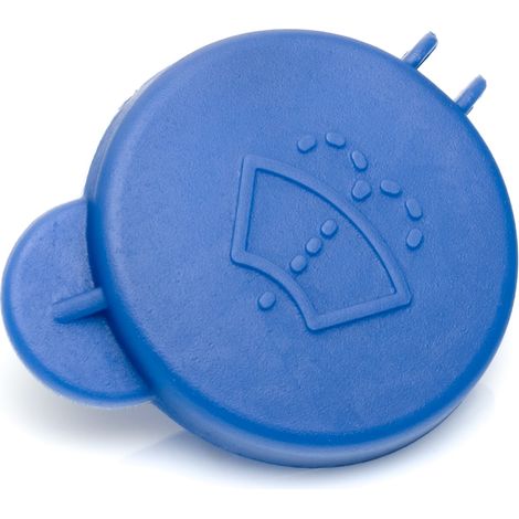 Bouchon Réservoir Lave-Glace Compatible Ford Fiesta 2001-2008, Fusion 2002-2012, Matière Plastique, Teinte Bleue (1/4)
