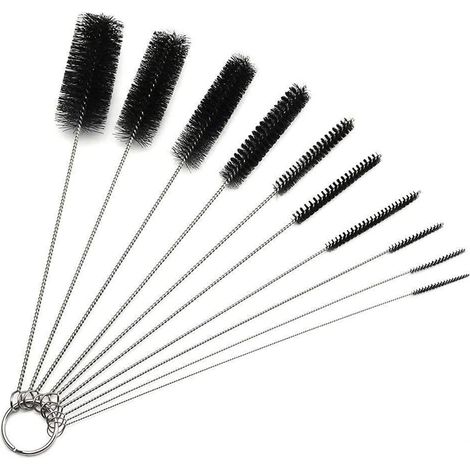 Goupillon Paille - Longueur 20 cm - Poils Nylon Souples - Pour Nettoyage Tube Paille Réutilisable - Lot de 3 (1/5)