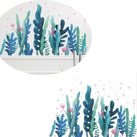 Adesivi murali Mondo Sottomarino, Adesivi da parete, Decorazione murale per soggiorno, Carta da parati autoadesiva, Tessuti per la casa, Decorazione murale per soggiorno (1/5)