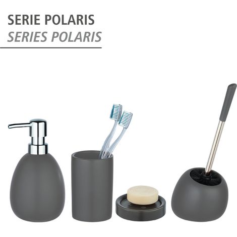 Wenko WC-Garnitur Polaris Grau matt, Keramik (1/5)