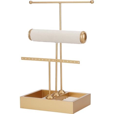 Présentoir à bijoux - Rangement multifonctionnel pour bijoux - Présentoir pour montres et bracelets - Présentoir pour colliers et boucles d'oreilles - Organisateur de bijoux (1/5)