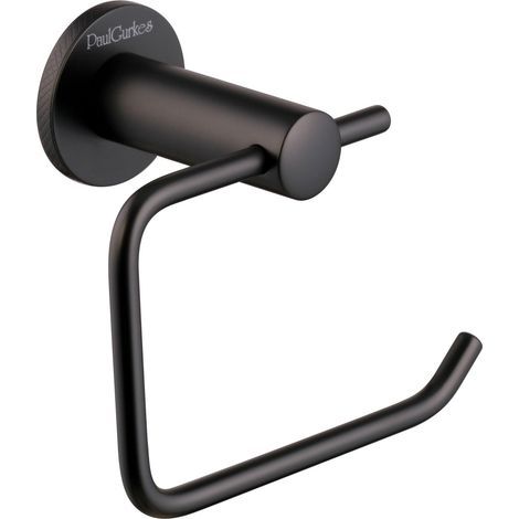PaulGurkes WC-Papierhalter Matt-Schwarz Serie Nox (1/3)