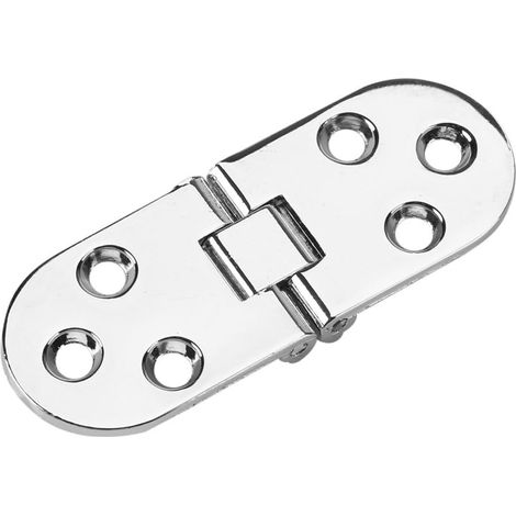 (Argent) Charnières à Bascule De Plateau Massif Arête Ronde Butler Satinée pour Tables Pliantes Machine à Coudre à Bord Arrondi en Alliage de Zinc à 180 Degrés, Plateaux Arrière à Rabattre.