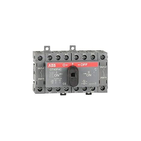 ABB DE ENTRELEC OT40 F4 C - INTERRUPTEUR SWITCH OT40 F4 CONTACTS MONTAGE SUR PROFIL DIN 1SCA104934R1001