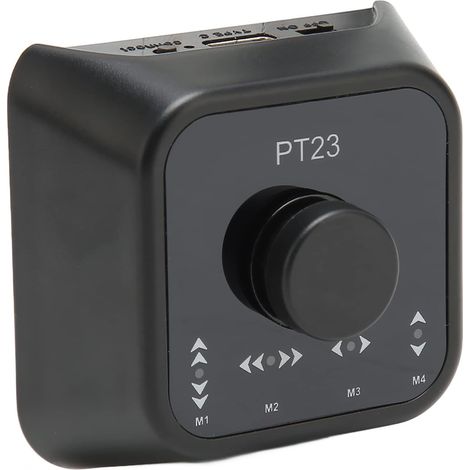 Pedal de cambio de página Bluetooth, controlador multimedia inalámbrico recargable tipo C con interruptor de llave, pedal de paso de página para música para Android e iOS (negro) (1/5)