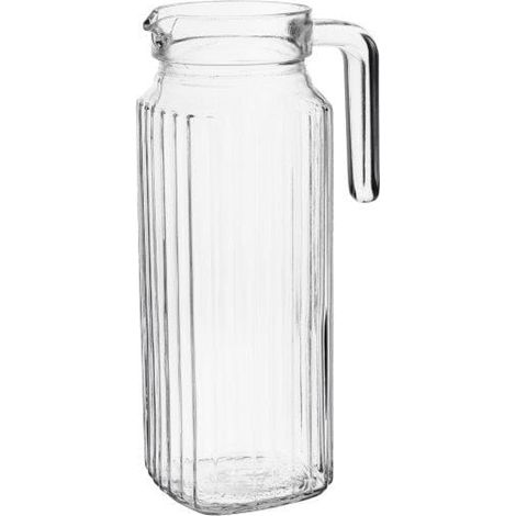 Jarra de cristal Malmö de 1,1 l para agua, zumo, compota, bebidas, limonada, transparente