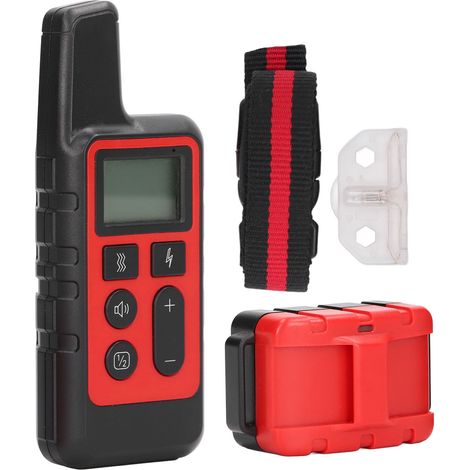 Collier de dressage pour chien avec télécommande de 500 m, à vibrations et à chocs électriques, pour dresser les chiens qui aboient. (1/5)
