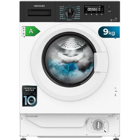 cecotec Moderne Waschmaschine 9 kg Weiß Effizient (1/3)