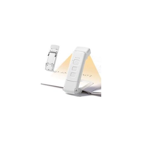 Lampe de Lecture LED Rechargeable USB, Pliable avec Pince, 3 Modes et 5 Niveaux de Luminosité, Compacte pour Livre au Lit, Enfants et Adultes (1/4)