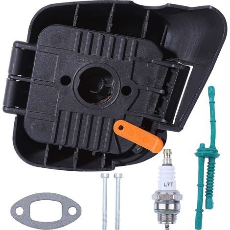 Filtre à air avec couvercle pour tondeuses et coupe-bordures Stihl FS38 FS45 FS46 FS55 FS55R FS55RC KM55 KM55R HL45 HS45 FC55, remplacement 4140 124 2800, 4140 141 0502-Karteo (1/5)