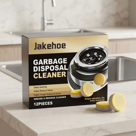 Garbage Disposal Cleaning Tablets - Daily Cleaning for Oil Stains, Freshening, and Odor Removal - 12 pieces -- BIEMMEDUE (1/5)