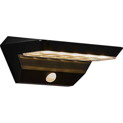 Applique murale AGENA Solar Matière plastique Noir, H.9 - IP44 - SolarLed /Nordlux Extérieur (1/5)