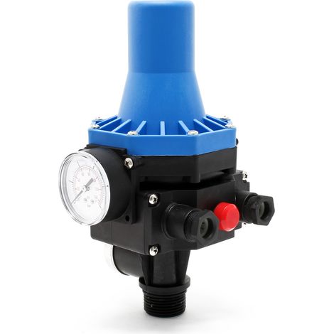 Wiltec Druckschalter SKD-3 230V 1-phasig bis 10 bar, Druckwächter mit Trockenlaufschutz für Hauswasserwerke und Pumpen, zuverlässige Pumpensteuerung