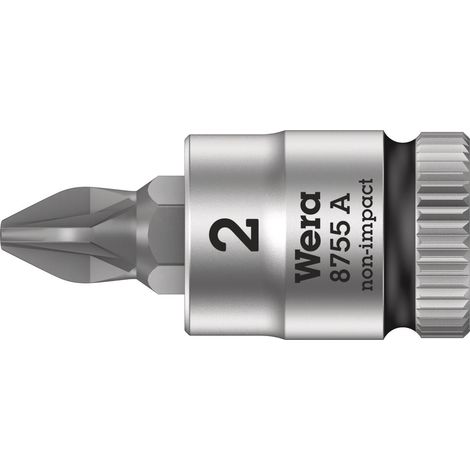 Wera 8755 A 05003354001 vis Pozidriv Douille-embout PZ 2 1/4" (6.3 mm) (1/5)