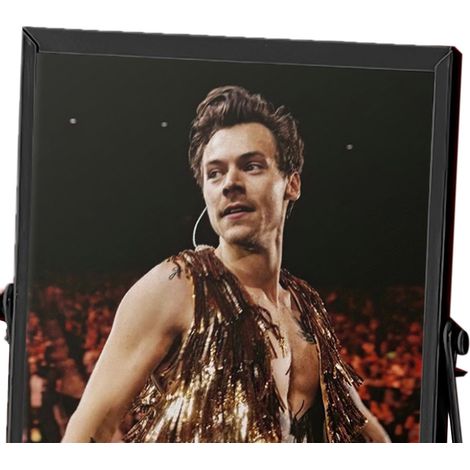 Cadre métallique noir, ornement acrylique imperméable pour portrait déco, photo 14,5x19,5cm, tableau mural pour bureau, décoration résistante à l'eau, accessoire acrylique avec cadre noir, format 145x (1/4)