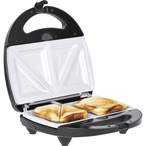 Sandwichera Teesa de 800 W con parrilla, gofres y tostadas. (1/5)