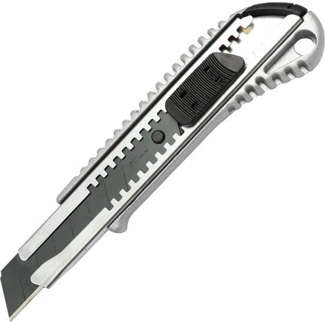Coltello da costruzione in metallo massiccio 5639 Black Tiger da 18 mm