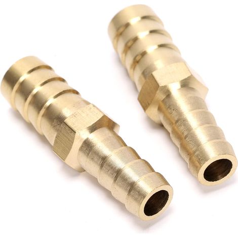 2 pièces embout cannelé en laiton OD (3/8" à 1/2") pour adaptateur de tuyau d'air, d'eau et de carburant (1/3)