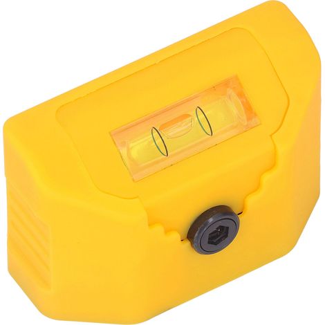 Laser de ligne croix verticale marqueur meuble niveau mini outil mesure multifonction jaune ABS (1/5)