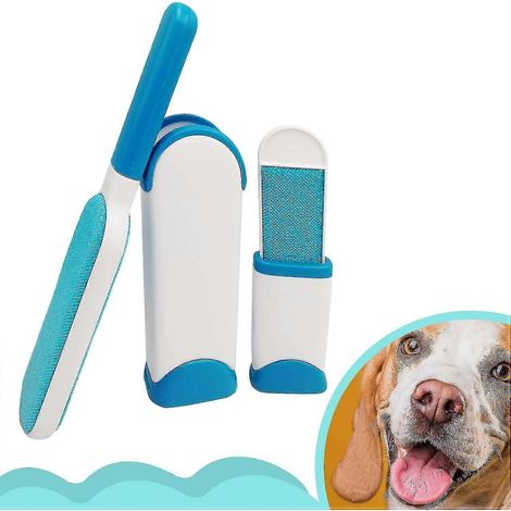 Brosse anti-poils d'animaux, brosse pour poils de chien et de chat, avec base autonettoyante (1/5)