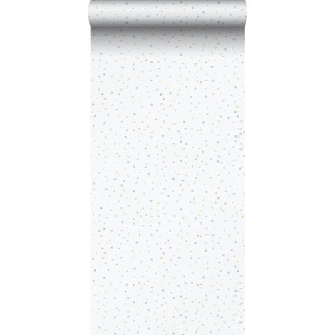 papier peint à motif de petits points bleu, vert et blanc - Sanders & Sanders (1/4)