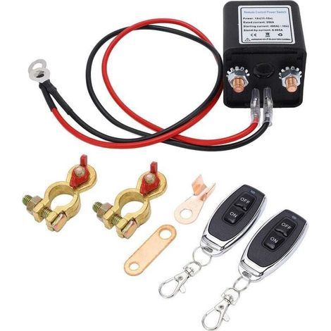 Interrupteur de Déconnexion de Batterie à Distance Interrupteur de Déconnexion de Batterie 12V 250A (1/4)