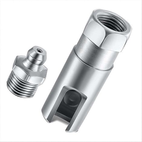 Graisseur coudé à 90° avec fente et filetage NPT 1/8". (1/5)