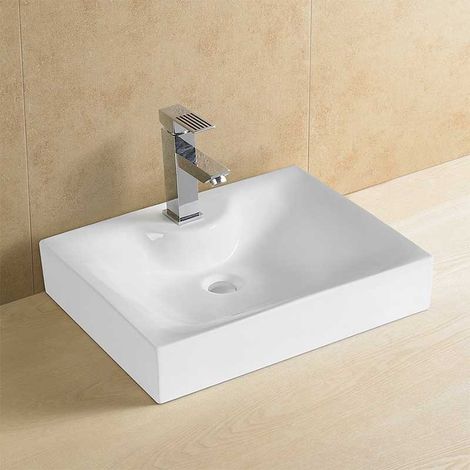 Lavabo d'Appoggio Rettangolare 9369 - 53,5x41,5 cm - h10,5 cm - GME (1/2)