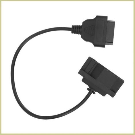 1 x Câble adaptateur 7 broches à 16 broches, 40 cm, Interface femelle, Matériau ABS, Pour outil diagnostic OBD2 (1/4)