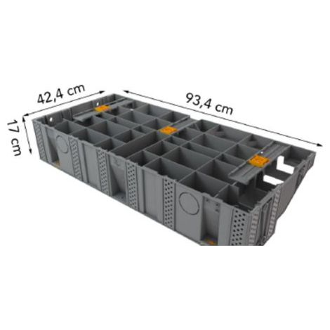 Escalera modular exterior de 93,4 cm - MODULESCA - JOUPLAST