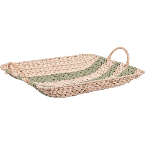 Vassoio heaving in materiale vegetale -30 x 20 x h 4.5 cm / Verde / Rettangolare (1/4)