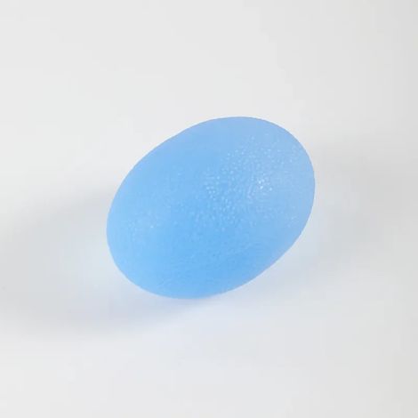 (Bleu) Ballon de musculation unisexe en silicone de qualité professionnelle, avec poignée en silicone. (1/5)