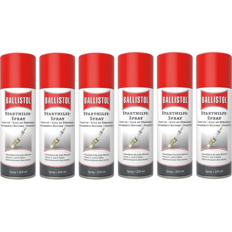 Spray de démarrage BALLISTOL, 200 ml, 6 pièces