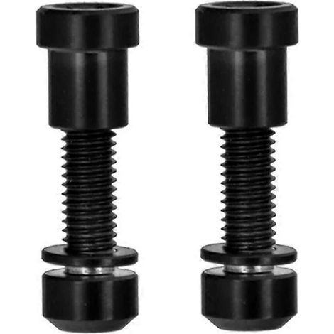 Vis de potence en alliage de titane M5x18 mm avec rondelle, pour guidon de vélo de route, noir. (1/5)