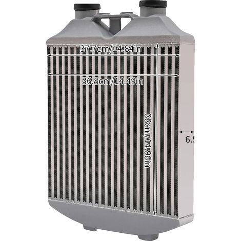Intercooler, Alliage d'aluminium, Refroidissement haute performance, Argent (1/2)