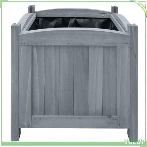 Lits surélevés de jardin - FAFEICY - 310041 - Bois de sapin massif - 30x30x30 cm - Lot de 2 (1/3)