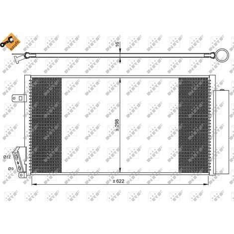 Condenseur, climatisation NRF 35940 FIAT 1850226 1850282 51838048 51937924