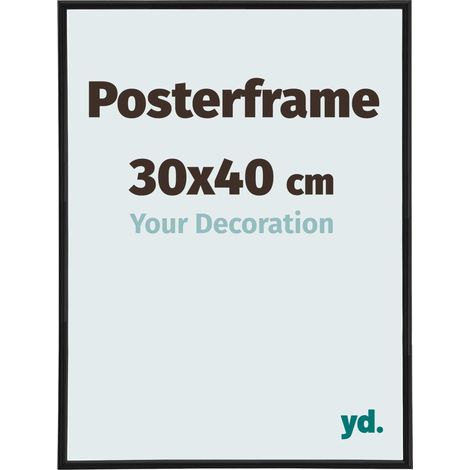 yd. - Cadre photo 30x40 - Noir Mat - Plastique - Paris (1/5)