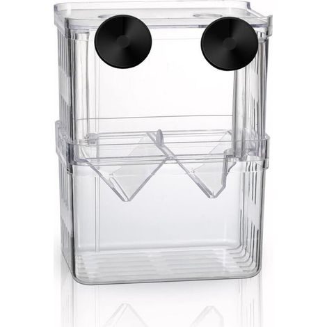Boîte d'élevage pour Aquarium, Boîte d'isolation pour Aquarium avec Compartiment Isolant, Accessoires pour Petits Poissons, crevettes, Poissons-Clowns, guppys (1/5)